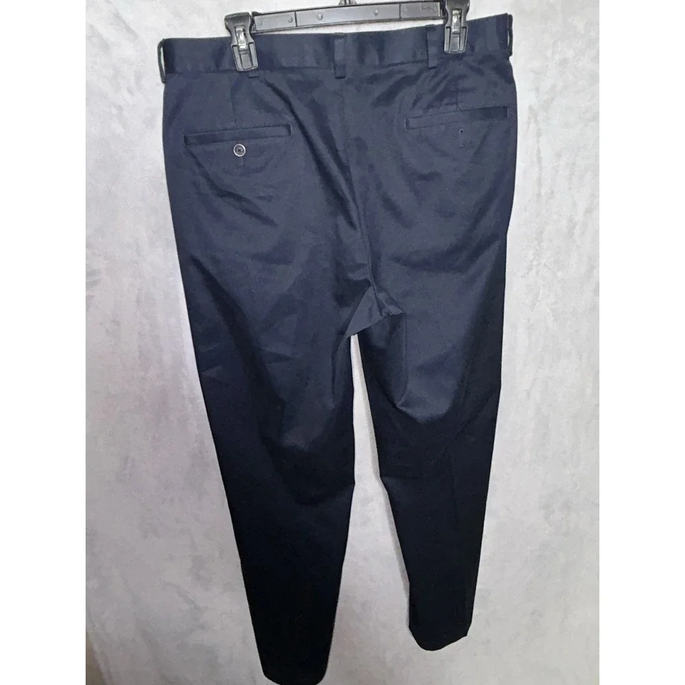 Brooks Brothers Advantage Chino Hudson Mens 34x32 Navy Blue Flat Front Pants